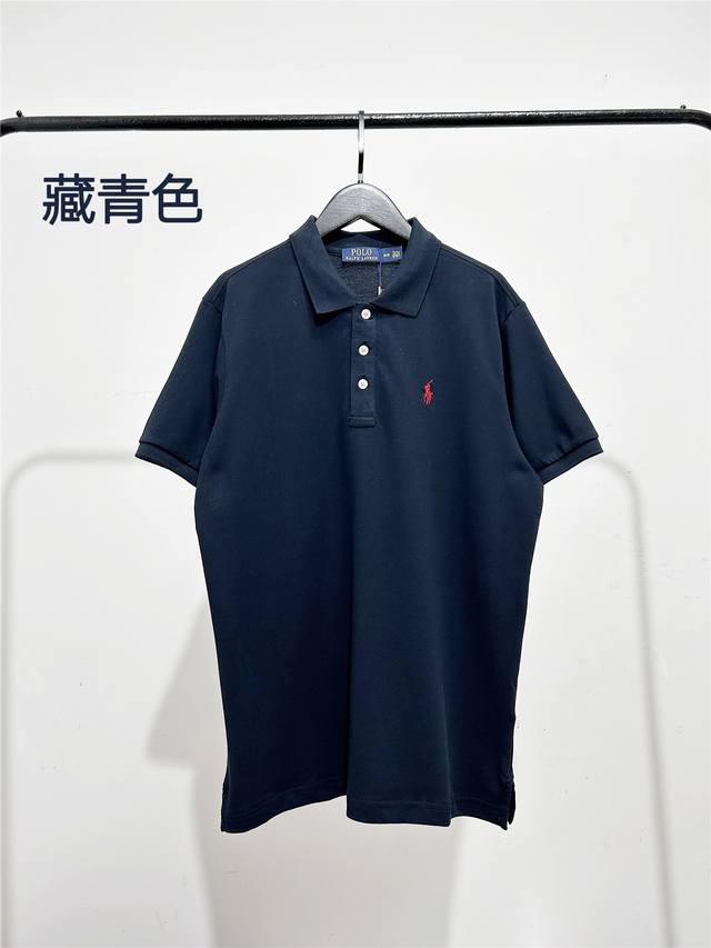 拉夫劳伦男款Polo衫，品质好货！Ralph Lauren 拉夫劳伦男装官网新款经典 男士Polo衫2025春季商务休闲纯色领子小马刺绣重磅纯棉T恤 短袖Pol