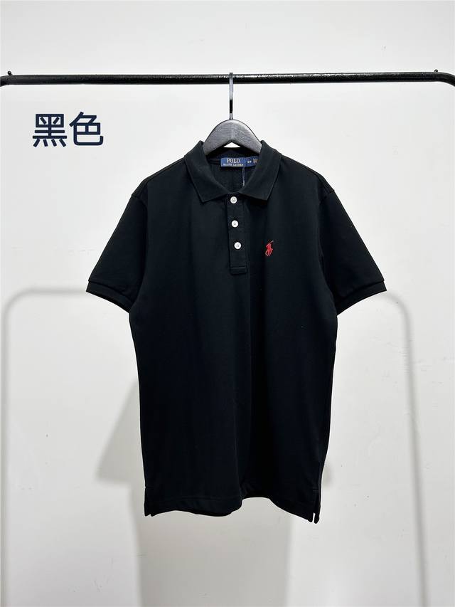 拉夫劳伦男款Polo衫，品质好货！Ralph Lauren 拉夫劳伦男装官网新款经典 男士Polo衫2025春季商务休闲纯色领子小马刺绣重磅纯棉T恤 短袖Pol