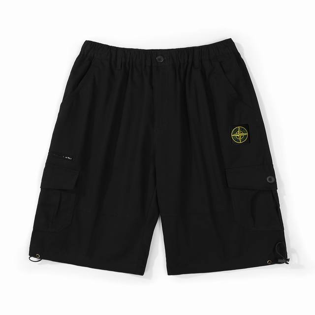 供 Stone Island石头岛撞色绣标工装短裤 主标 辅料 水洗齐全 定制品牌精密刺绣标 优选高品质纯棉工装面料 穿着硬挺有型 舒适度极高 面料已预水洗 口