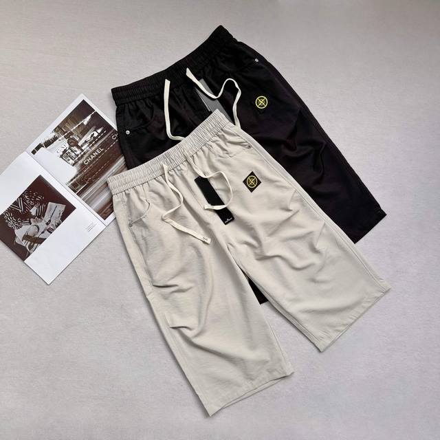 Stone Island 石头岛 2025夏新款锦纶冰丝裤防晒休闲裤七分裤 强列推荐的最舒服丝滑的冰丝七分裤裤！！超大弹力！上身太舒服！ 山东青岛代工，速度捡漏