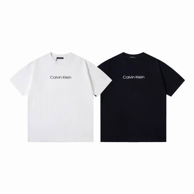 款号：Y143 Ck Calvin Klein简约字母印花短袖T恤 正儿八经270克纯棉双砂面料 所有面料均已提前做过缩水 品质第一 所见即所得 不会洗一次版型