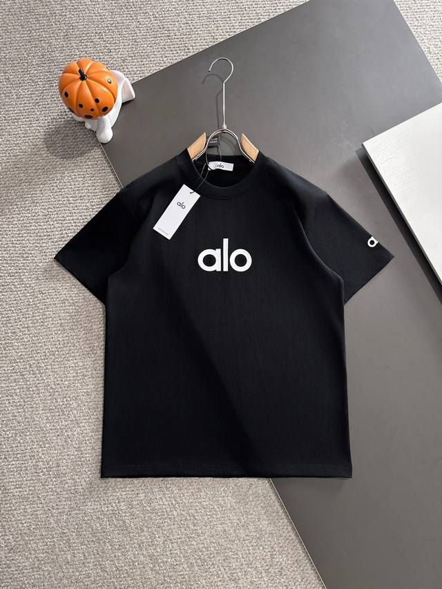 Alo欧洲新秀品牌* 2025春夏款上新 原高版本 Alo 面料采用280克高密度纯棉 不变形 不缩水 工艺介绍：双线走位 洗水＋进口硅胶压烫 无色无味 颜色：