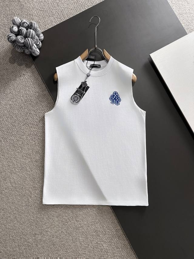 Chrome Hearts* 市场独家品质 爆款 2025夏款背心上新 原高版本 克罗心 面料采用340克高密度定制棉 不变形 不缩水 立体垂感爆表 工艺介绍：