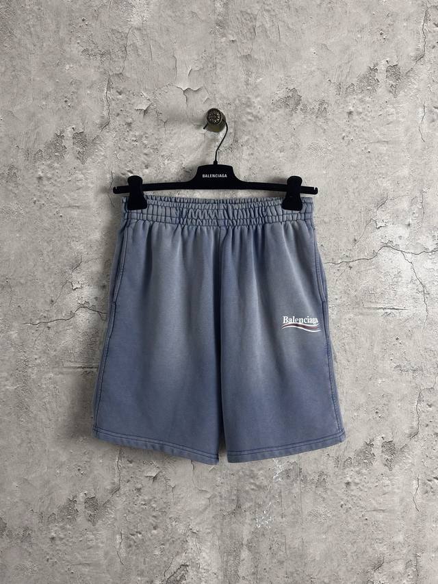 巴黎世家Balenciaga 可乐短裤 颜色：渐变蓝 尺码：Xs-L