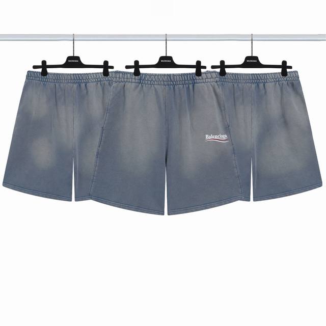 巴黎世家Balenciaga 可乐短裤 颜色：渐变蓝 尺码：Xs-L