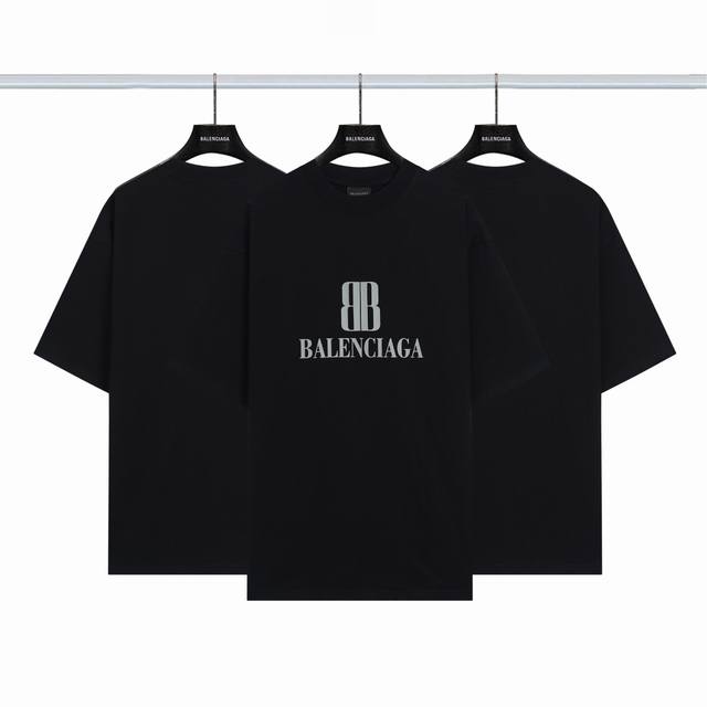 巴黎世家Balenciaga 双Blogo短袖 颜色：黑色 尺码：Xs-L