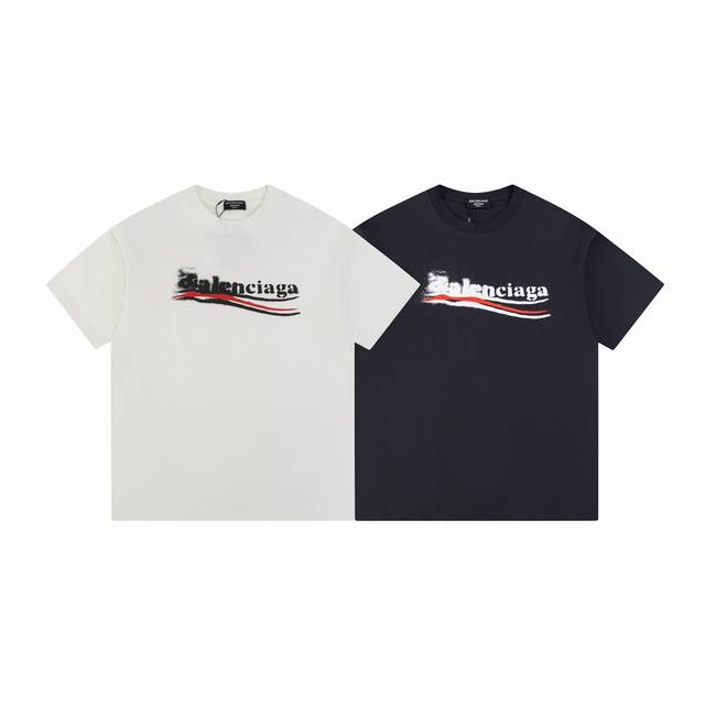 款M117 巴黎可乐短袖90 Balenciaga巴黎世家春夏 Ss 官网新款模糊可乐 数码直喷短袖T恤 购入原版开模打造，全套定制辅料，细节决定成败。 面料：