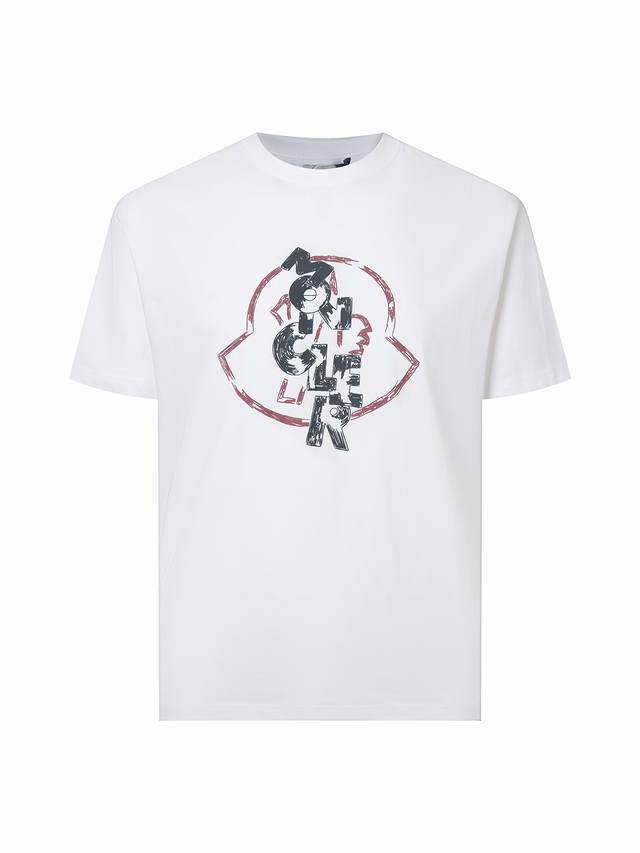 顶级版本 区别通货 -Moncler蒙口官网经典款 标识印花 短袖T恤 男女同款 -采用原版280G定制定染双纱紧密度面料 螺纹同缸定染零色差 独家品质区别通货