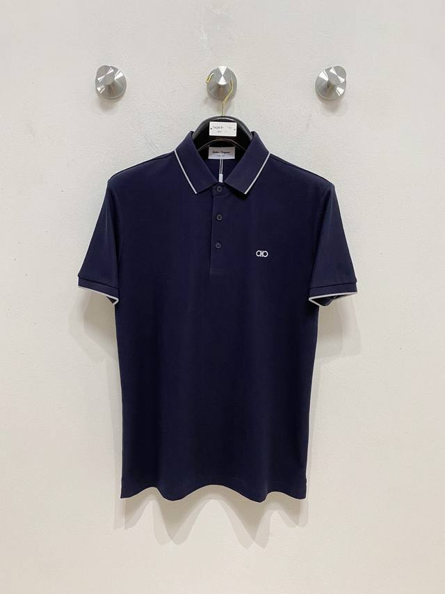开春新品 菲拉格慕 %新疆长绒棉 面料柔软舒适透气 夏季 限量款短袖Polo系列 ：-3Xl