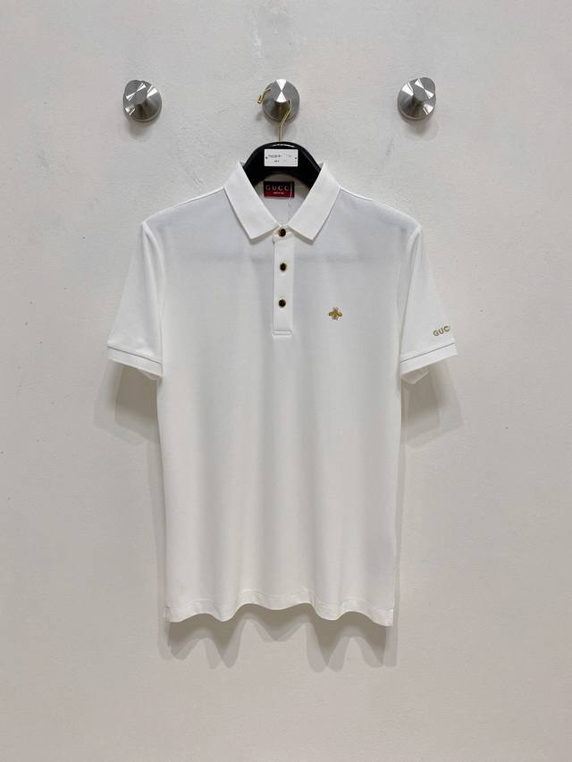 开春新品 古驰 %新疆长绒棉 面料柔软舒适透气 夏季 限量款短袖Polo系列 ：-3Xl