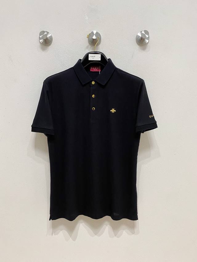 开春新品 古驰 %新疆长绒棉 面料柔软舒适透气 夏季 限量款短袖Polo系列 ：-3Xl