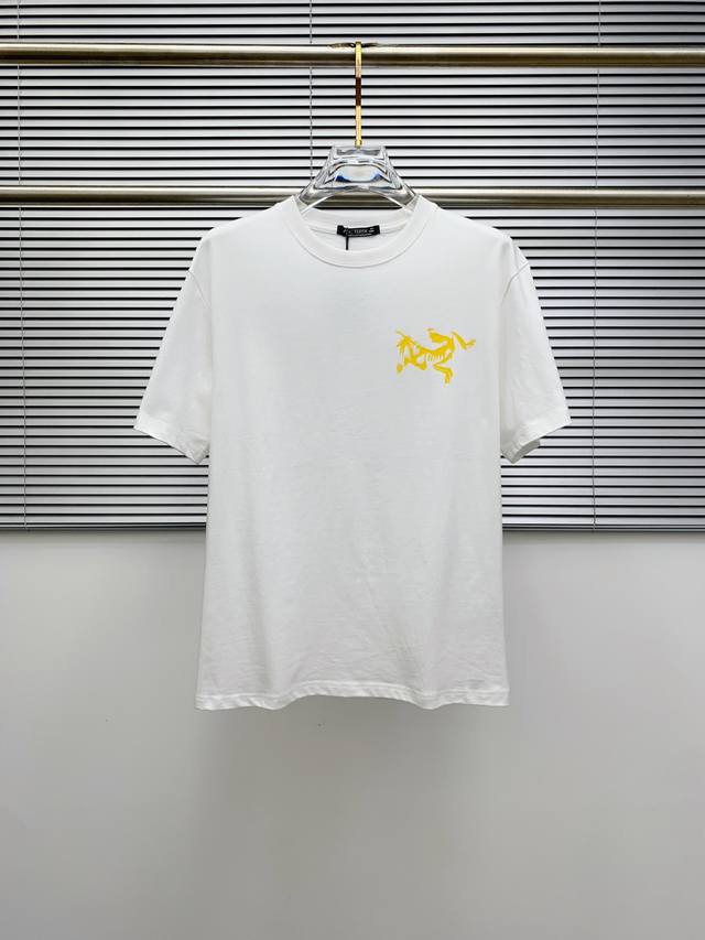 Ss始祖鸟纯棉最新面料经典标识图案Logo时尚简约潮流短袖，最顶级的品质专柜原单短袖，顶级制作工艺进口面料，专柜款独特设计，采用进口高端订制面料。官网在售！面料