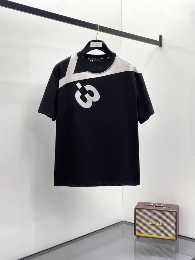Y3 2025夏季新款短袖T恤，个性艺术系列全网独家首发 百搭款细节处理完美纯棉面料十分精致 原版面料 网红明星同款高版本 高品质手感非常舒服 时尚又个性 超级