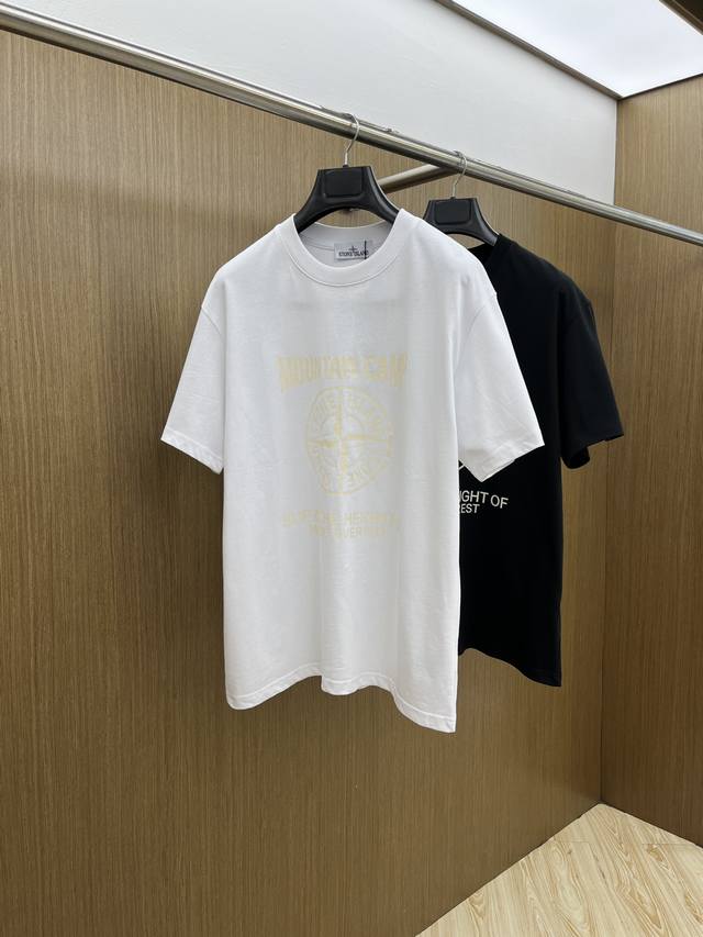 新品 Sto2540春夏新款男女同款短袖圆领T恤，极具个性高级风，标志Logo印花工艺设计！定制纯棉面料！一款简约高级的时尚单品，穿搭魅力十分高级不俗的时尚产物