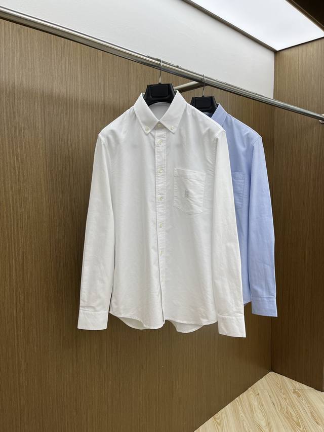 新品 Gvc Ss春夏新款时尚简约长袖衬衫，本款轻盈棉质衬衣采用全棉牛津纺面料，经典简约设计搭配，清爽色调，颜色超超超超级赞，这一季最值得入手的单品，简约大气又