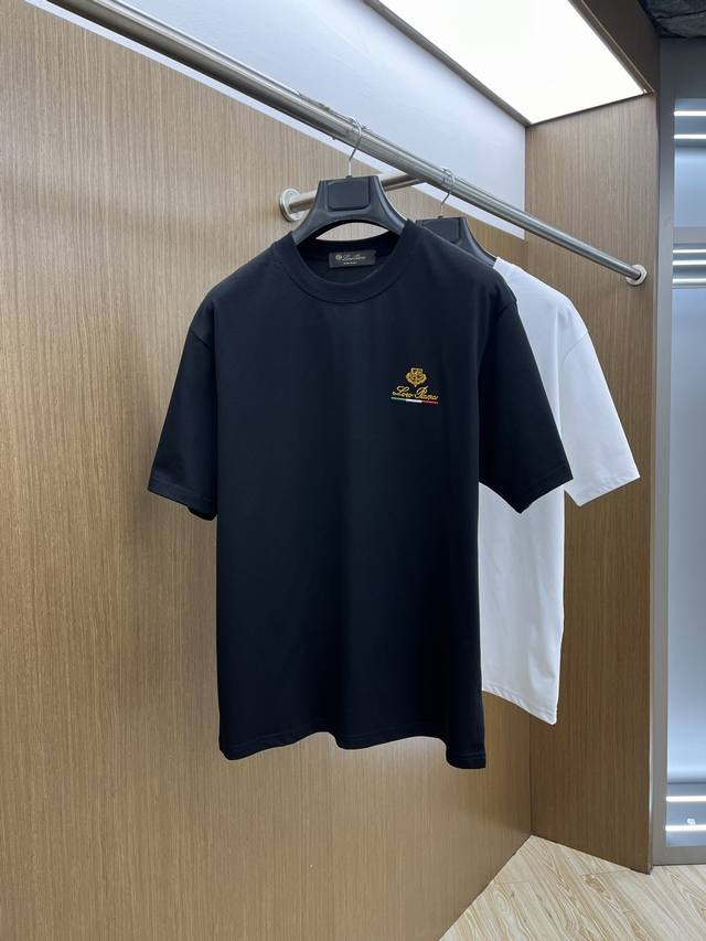 Lp独家首发 2025早春最新品，专柜同步有售，原单狠货，时尚休闲圆领短袖T恤，上身舒适！吸睛而有亮点，采用进口原版面料，顶级印花刺绣工艺字母图案Logo，简单