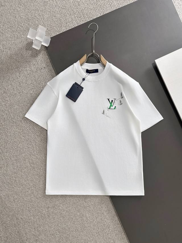 Lv 手绘上新25 Ss 新疆长绒棉 上身舒适亲肤 纯棉质感 经典百搭 黑白 码数M-3Xl
