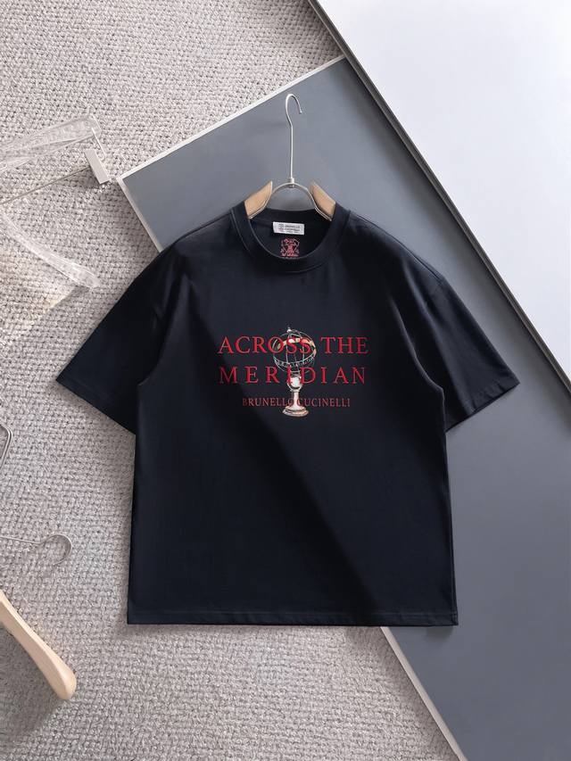 原单版本 Brunello Cucinelli 布鲁奈罗.库奇内利 2025Ss春夏新品 Bc极简精粹高级圆领T恤，品质控推荐入手 尺码：Xs-Xl Os版 下