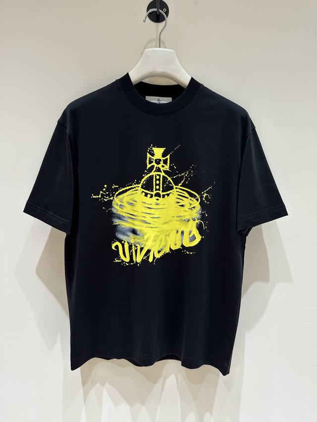 新品 T9- 西太后原单纯棉短袖T恤，贸易公司渠道货，100%真品！新锐设计师潮牌，25年早秋新品，Ins及小红书时尚博主各种穿搭示范款！！ 客供埃及进口顶级面