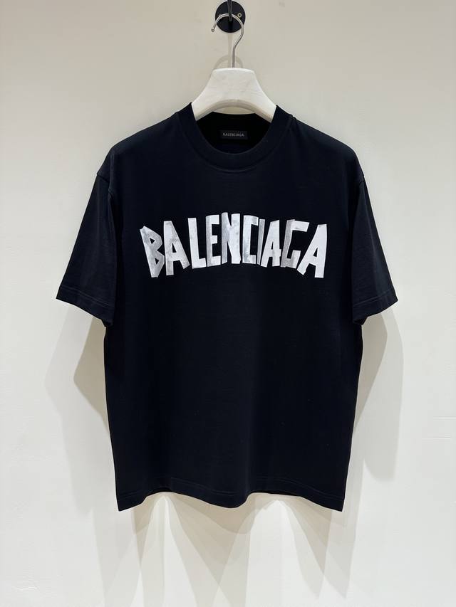新品 T9- Bal时装款宽松版纯棉圆领短袖T恤，香港洋行渠道货，25年春夏新品，纯正血统品质，买手店里的人气热款，高级限量款！！独家售卖！！ 客供埃及进口顶级