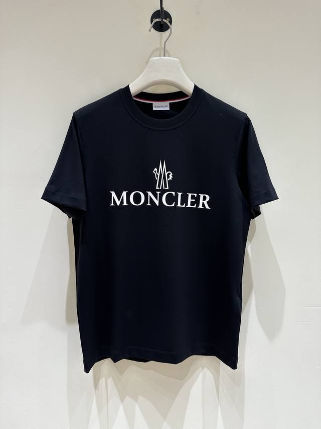 新品 T9- Mon家男士高端时装款圆领短袖T恤，贸易公司渠道货，纯正血统品质，25年春夏新品，官方同步，独家爆款售卖！ 客供埃及进口顶级面料，甄选尼罗河区域光