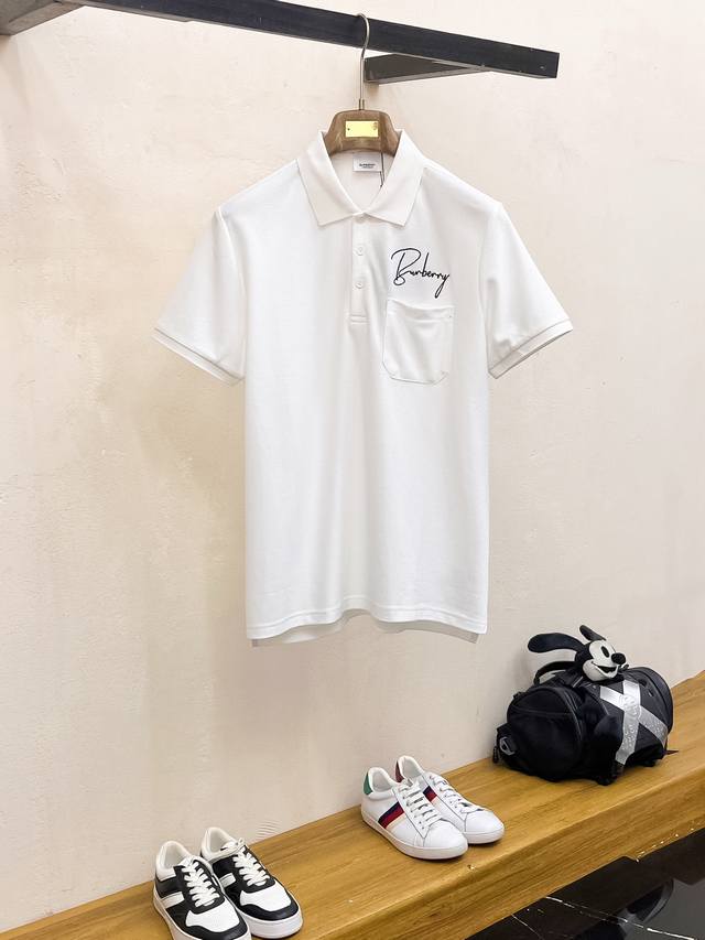 新款春夏短袖翻领T恤Polo，高版本客供定制高端丝光面料简单时尚款，W配色超级好看！经典Logo简单大方的款式！满满的高级感，四季可穿。简欧风格官网在售 码数：