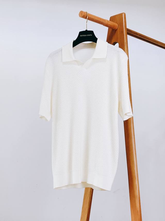 Ermenegildo Zegna 杰尼亚 2025Ss春夏新品 新款Premium Cotton棉质Polo衫，这款采用Premium 棉质纱线仅甄选长棉纤维
