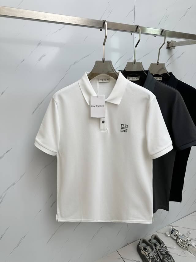 Giv 最新最顶级版本Polo衫短袖，最顶级的品质.玉蚕丝 顶级制作工艺进口面料，专柜款独特设计，采用进口高端订制进口手感一流！！码数：M 3Xl