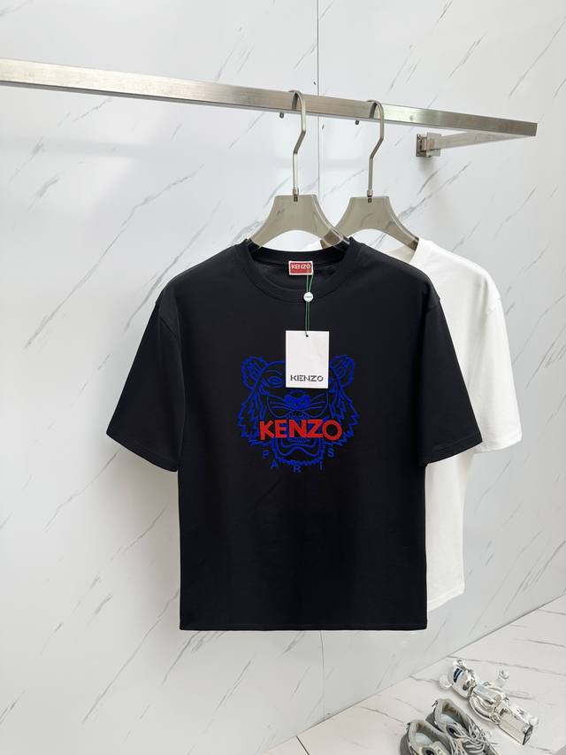 Kenzo 顶级品质 2025款新品短袖！精选顶级原版面料，手感柔软。顶级进口私货，时尚设计潮流短袖，不失奢华 品质毋庸置疑 上身效果超赞，奢华官网同款！尺码：