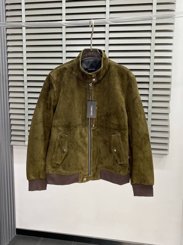 皮衣-Tom Ford汤姆福特独家专供最新秋冬皮夹克外套 经典设计与颜值爆棚的皮衣 进口皮进口面料 品质更是无法挑剔品控可以直接入手，不容过错的高端臻品！通过细