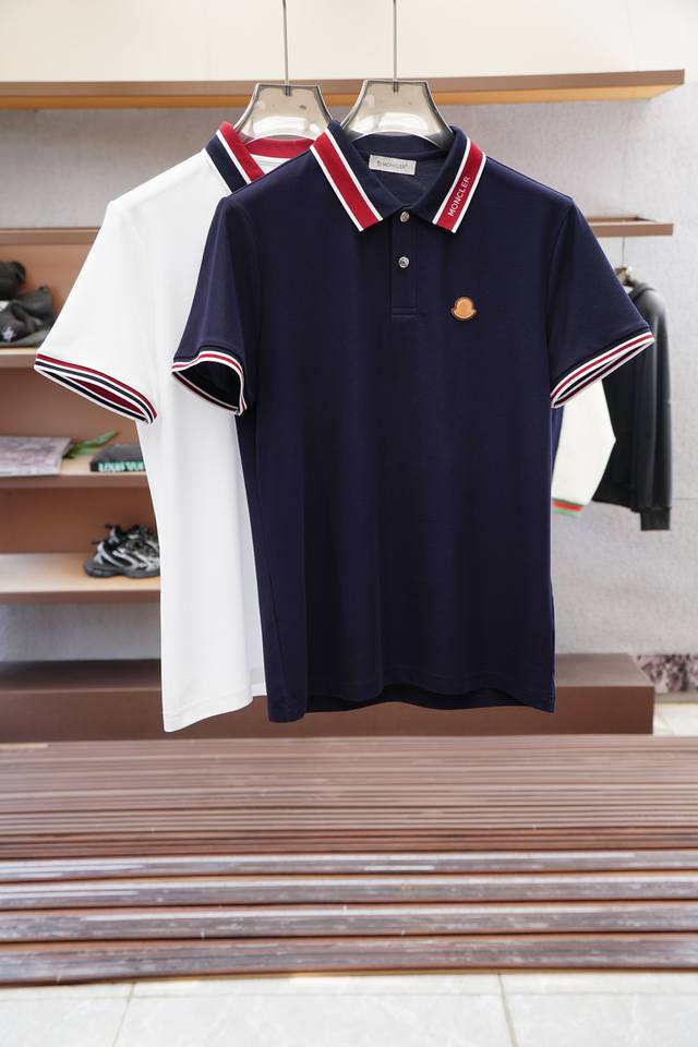 蒙口- 2025Ss夏季新款 Logo男士翻领Polo衫！经典商务男款，高端男装的天花板级别的商务男款！简约时尚大气不失优雅，单穿内搭体面过人，品质控 细节控的