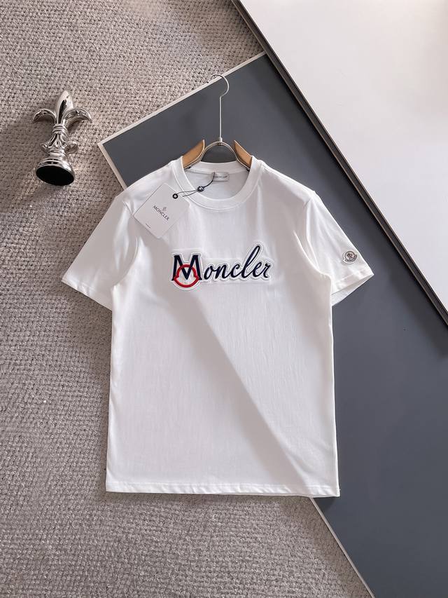 蒙*Moncler 25Ss春夏新款首发专柜最新款短袖圆领T恤 高端订制 设计前卫时尚！品牌Logo重工艺设计，高端定制面料，手感柔软，穿着舒适，客供进口高档面