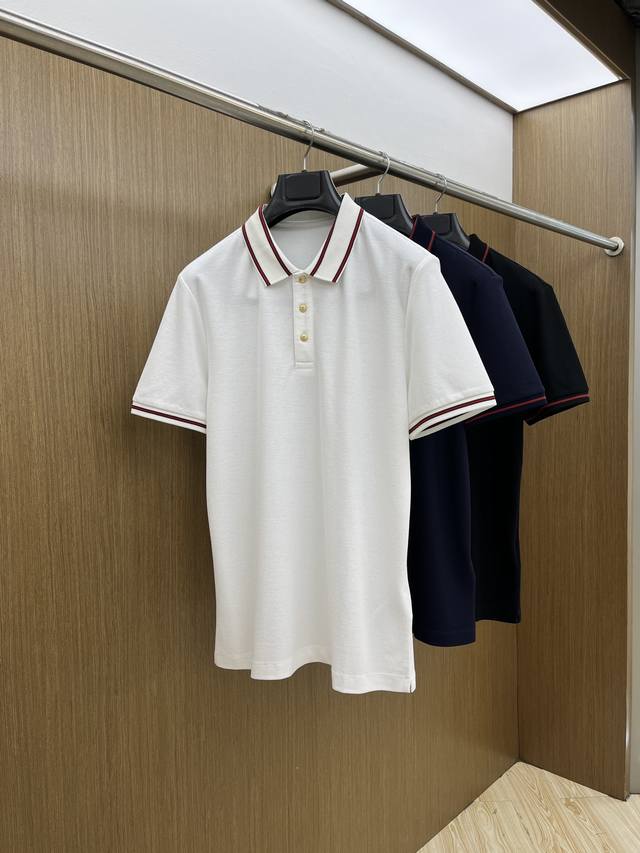 新品 Guc Ss早春新款 商务休闲通勤款,渠道精品唯美主义的英式裁剪艺术尽显男士魅力风采. 25春夏 专属标识Polo衫短袖T恤 经典的翻领裁剪工艺从未停止.