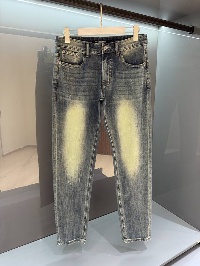 新品 Dg牛仔裤 25Ss春夏新品 男士水洗复古魅力时尚休闲牛仔裤 追求完美主义的男人必备款修身款！！！ 贸易渠道工厂P货品,复古水洗 无敌性的裁剪设计,打破传