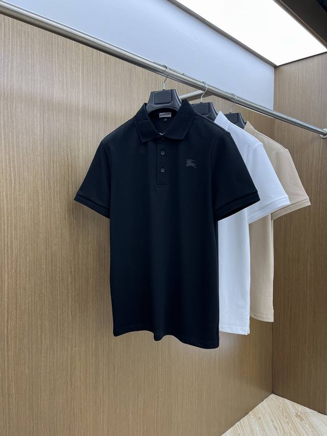 新品 Bbr 2540新款男士翻领Polo衫短袖 进口面料呈现。轻盈柔软的面料经过成衣染色，营造出优雅纹理，原版定制 进口纱线色染 定制罗纹领口 一体撞色罗纹