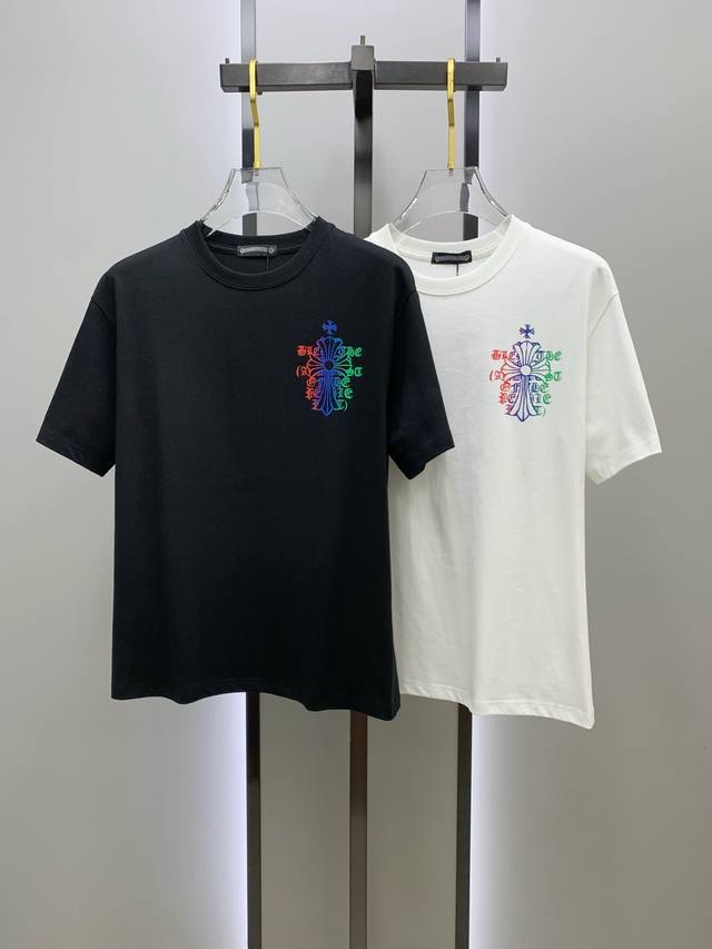 Ss克罗心纯棉最新面料经典标识图案Logo时尚简约潮流短袖，最顶级的品质专柜原单短袖，顶级制作工艺进口面料，专柜款独特设计，采用进口高端订制面料。官网在售！面料