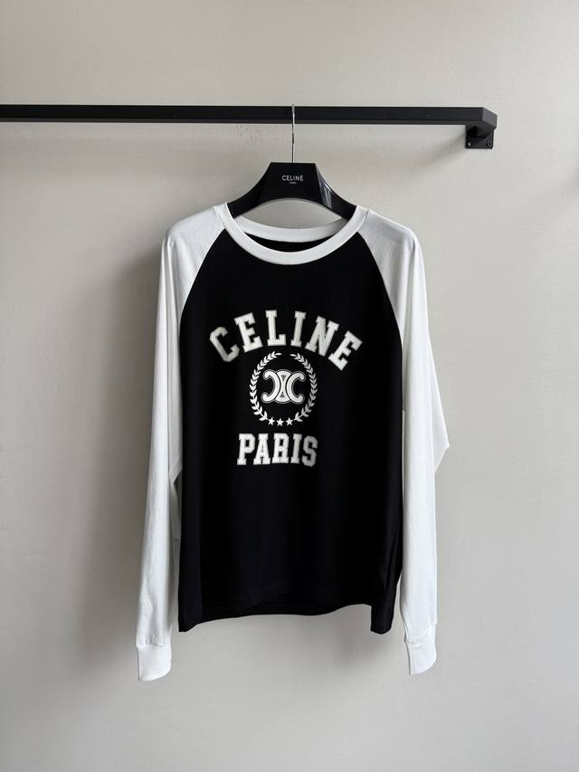 Celin*新款，休闲Chill插肩长袖T恤ＳＭＬ.
