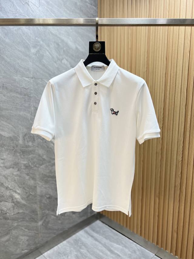 Tb 2025年春夏新品上新 三标齐全 翻领短袖Polo衫 好货不用过多介绍 看细节 专柜码数：M-Xxxl 175 140建议L，