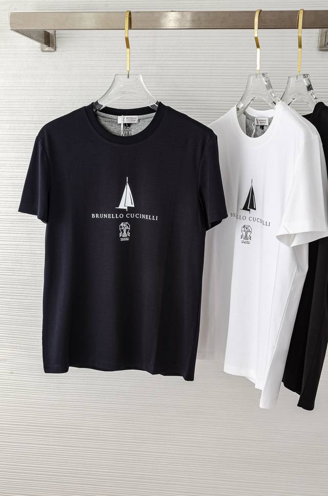 Bc 2025Ss再生纤维素纤维+新疆棉混纺面料男士圆领短袖T恤衫#选用客供进口57.1%再生纤维素纤维21.6%聚酯纤维21.3%棉成分混纺而成的面料，整体触
