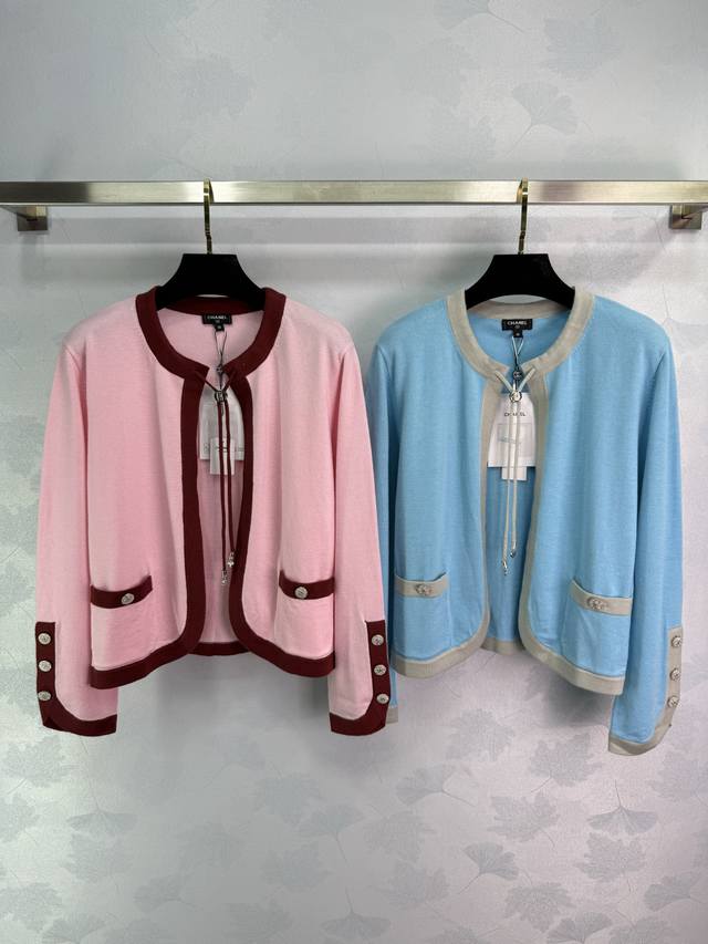Chane*25A手工坊系列 撞色包边设计 Yb开模1:1Logo五金纽扣装饰 精致时髦显气质满满 尺码Sml。T226B