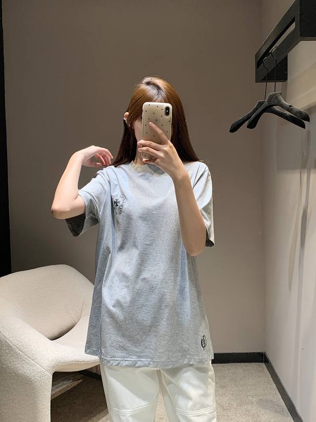 Chorme Heart* 25Ss春夏新款 限定马蹄梵文印花圆领短袖T恤丨独家高版出品！宽松的Oversized，出了名的不挑人，版型上身特有感觉，谁穿谁好看