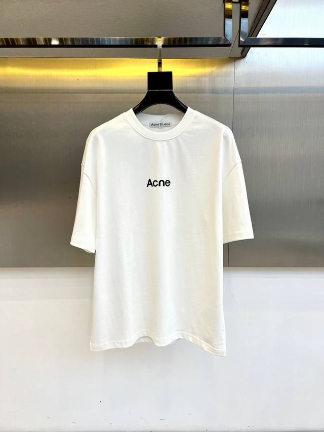 顶级版本 区别通货 2025 Acne Studiosl 夏季新款 重磅推出双纱纯棉面料短袖 春夏走秀款 个性独家款式 男女同款 采用进口定制定染面料 后领锁链