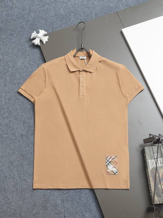 巴宝莉 Burberry 微宽版型M-3Xl 25Ss最新最顶级独家限定 徽章战马专柜款 超爆翻领纽扣Polo衫 经典战马精美工艺 320克朱地面料T恤作为奢侈