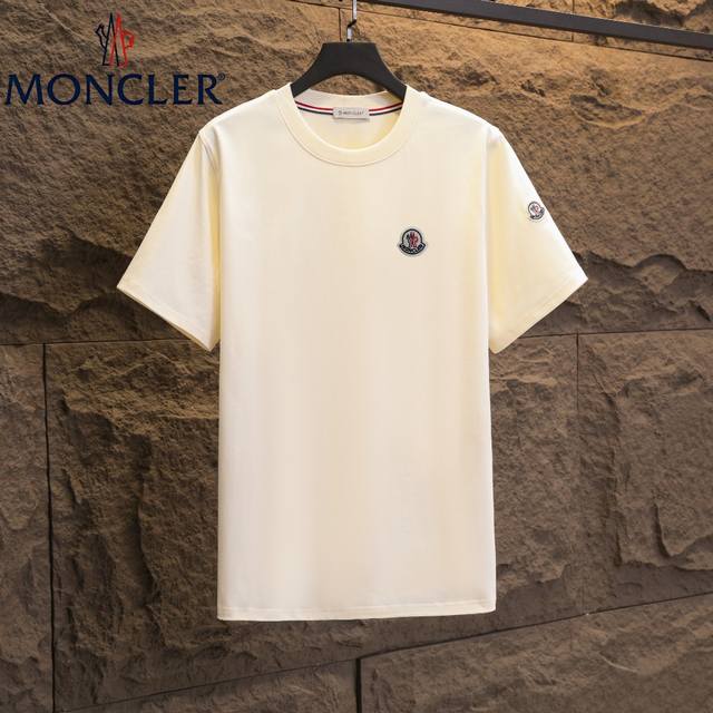 实拍 Nfc芯片感应 Moncler 蒙口 短袖T恤 2025专柜同步发售新款万针刺绣章仔标识短袖T恤 面料：原版同步300克重双纱100%纯棉 超高质感，丝滑