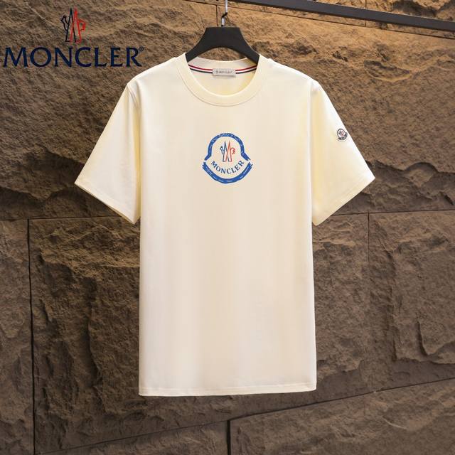 实拍 Nfc芯片感应 Moncler 蒙口 短袖T恤 2025专柜同步发售新款个性简约标识短袖T恤 面料：原版同步300克重双纱100%纯棉 超高质感，丝滑厚实