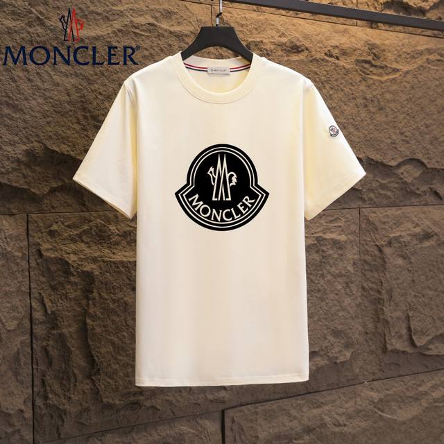 实拍 Nfc芯片感应 Moncler 蒙口 短袖T恤 2025专柜同步发售新款个性简约标识短袖T恤 面料：原版同步300克重双纱100%纯棉 超高质感，丝滑厚实
