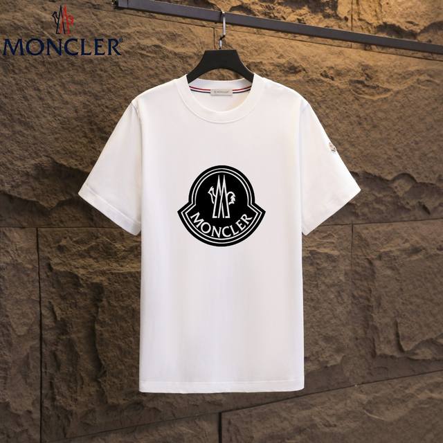 实拍 Nfc芯片感应 Moncler 蒙口 短袖T恤 2025专柜同步发售新款个性简约标识短袖T恤 面料：原版同步300克重双纱100%纯棉 超高质感，丝滑厚实
