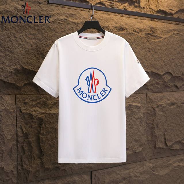 实拍 Nfc芯片感应 Moncler 蒙口 短袖T恤 2025专柜同步发售新款个性简约标识短袖T恤 面料：原版同步300克重双纱100%纯棉 超高质感，丝滑厚实