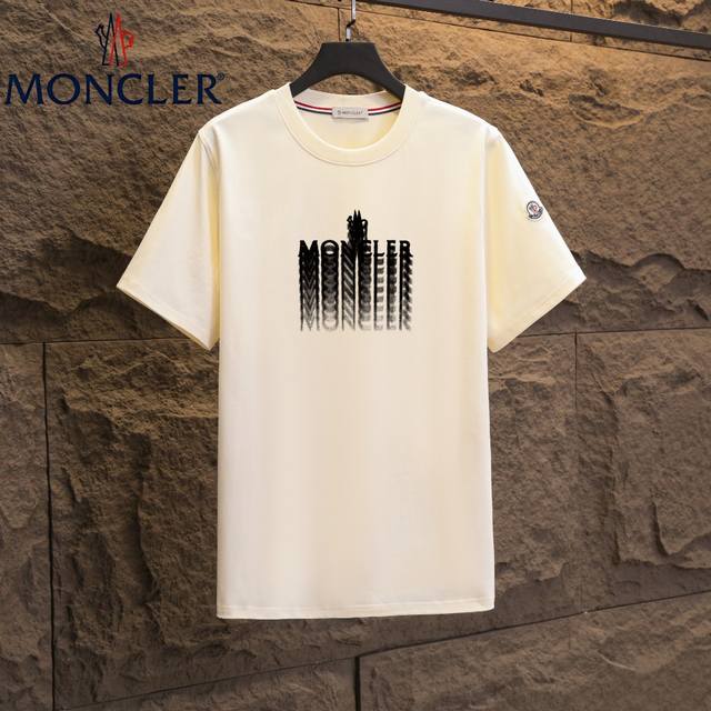 实拍 Nfc芯片感应 Moncler 蒙口 短袖T恤 2025专柜同步发售新款个性简约标识短袖T恤 面料：原版同步300克重双纱100%纯棉 超高质感，丝滑厚实