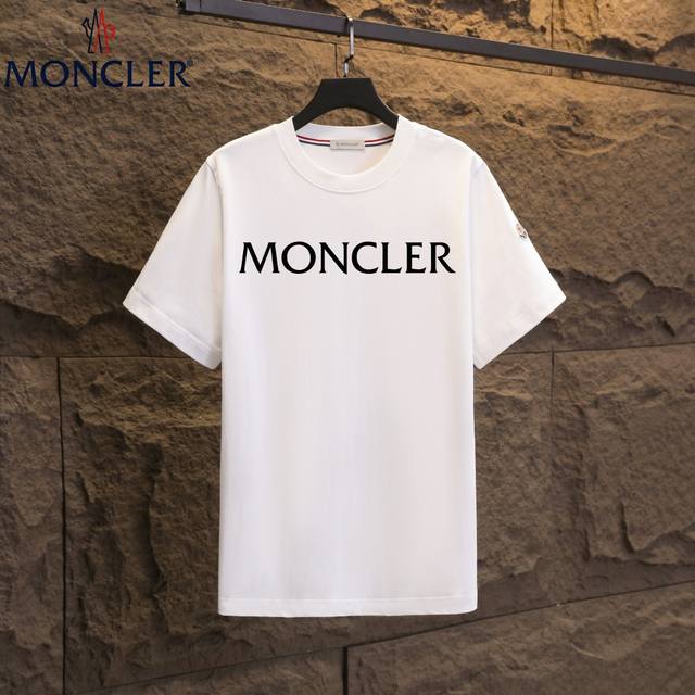 实拍 Nfc芯片感应 Moncler 蒙口 短袖T恤 2025专柜同步发售新款个性简约标识短袖T恤 面料：原版同步300克重双纱100%纯棉 超高质感，丝滑厚实